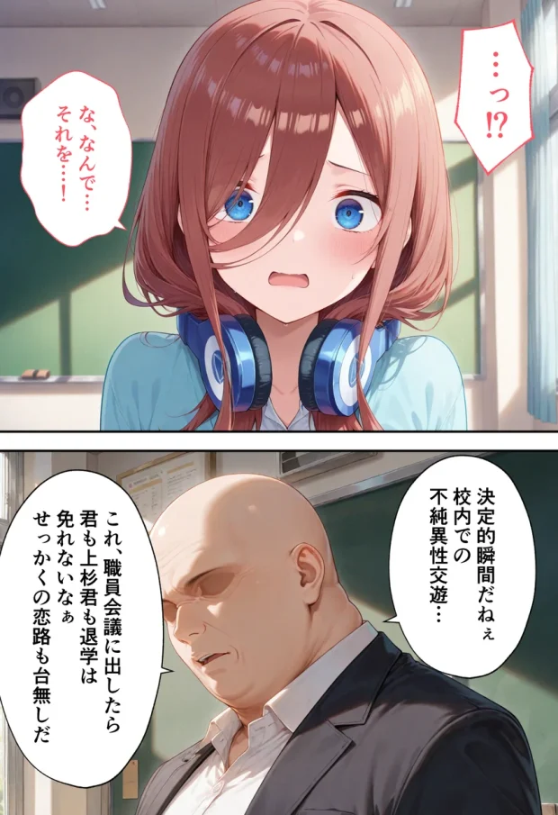 弱みを握られた俺の彼女が寝取られ堕ちるまで 三玖編 008