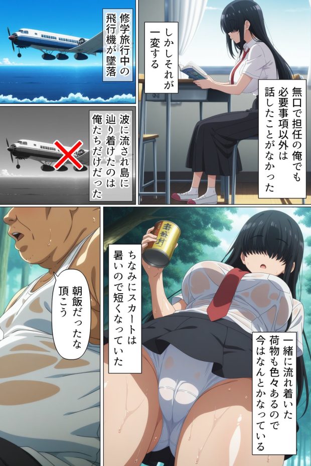 目隠れさんと無人島性活 003