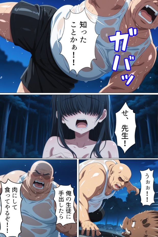 目隠れさんと無人島性活 011