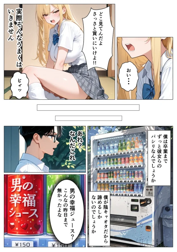 貞操観念逆転した世界でダウナーギャルと一軍ギャルから連続搾精された話 008