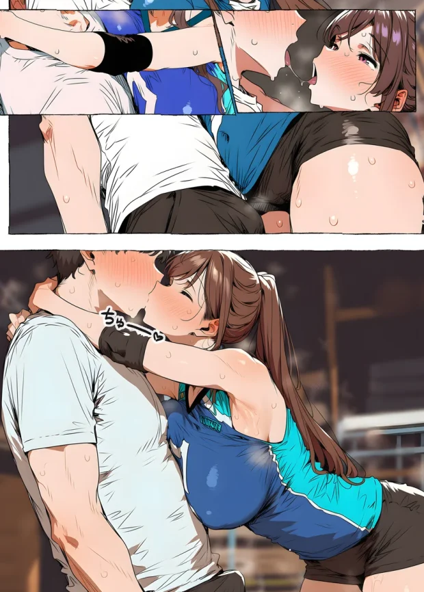 【ママさんバレー】巨乳人妻と練習後の汗だくSEX 023
